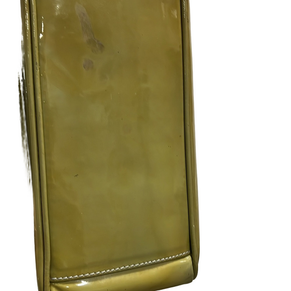Furla Green Patent Leather Handbag  GUC - some color transfer and marks - Picture 7 of 13